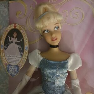 Disney Cinderella Doll with Blue and White Dress